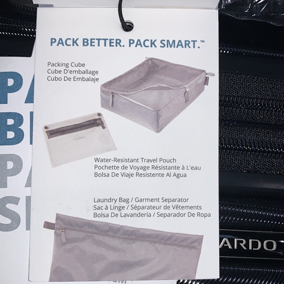 Ricardo Hardside Lightweight Carry On 350o Spinner Luggage Including Accessories - Picture 13 of 16